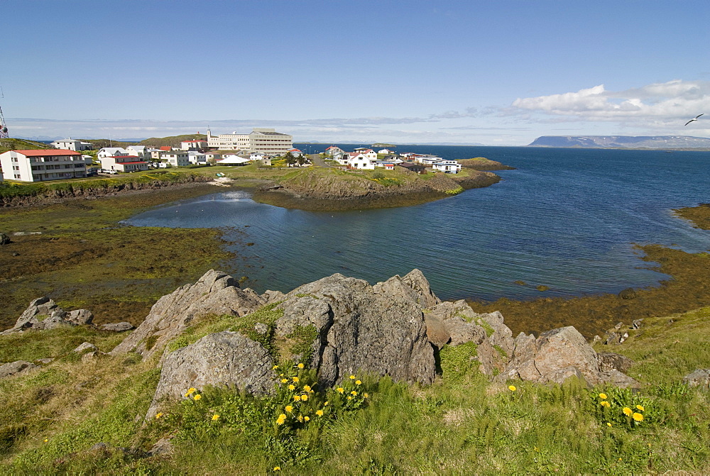 Town of Stykkisholmur on the western coast of Iceland, Europe