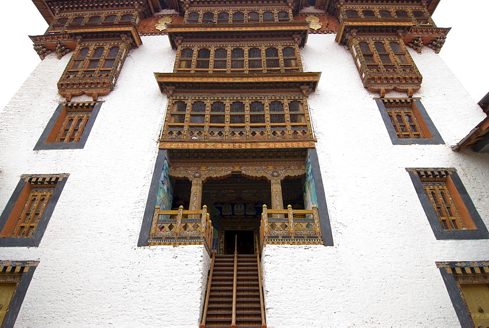 Dzong, Buddhist monastery fortress of Punakha, Bhutan, Asia