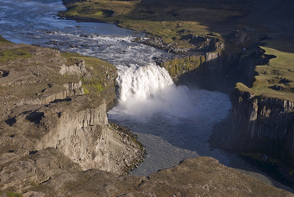 Waterfall in the Joekulsargljufur National Park, Iceland, Europe