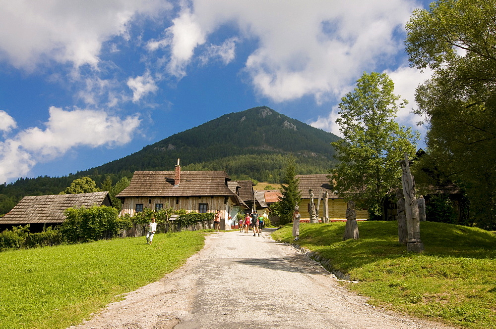 Mountain village of Vlkolinec, Unesco World Heritage Site, Slowakia, Europe