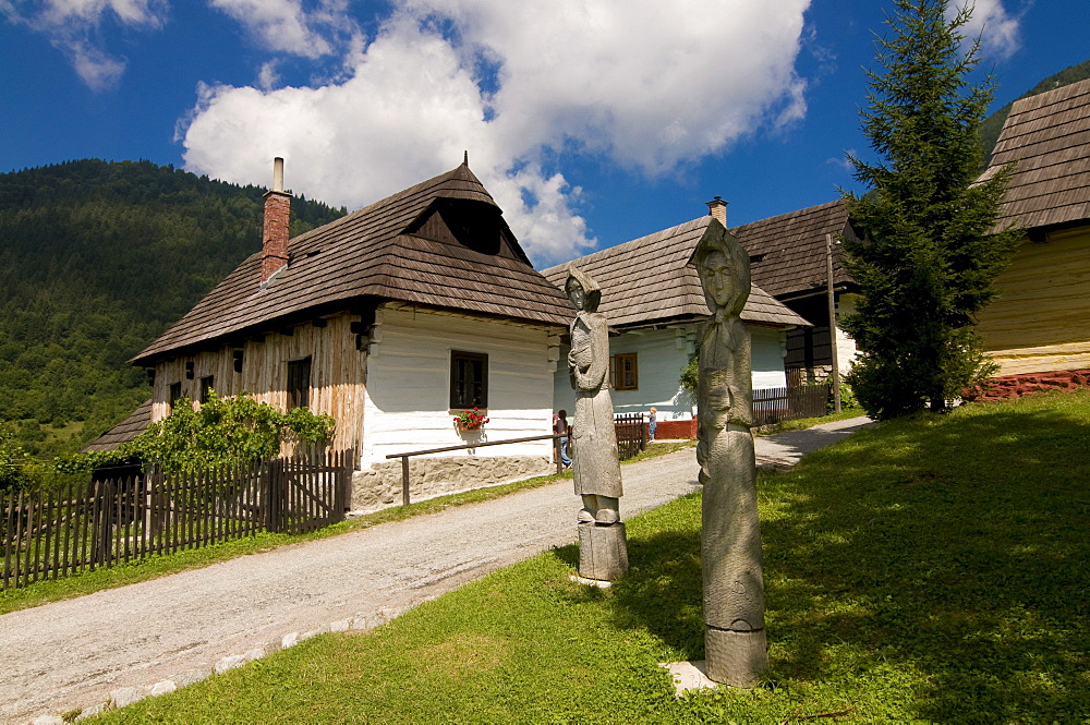 Mountain village of Vlkolinec, Unesco World Heritage Site, Slowakia, Europe