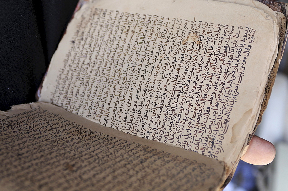 Old manuscripts of the holy Koran, Ouadane, Mauritania, northwestern Africa