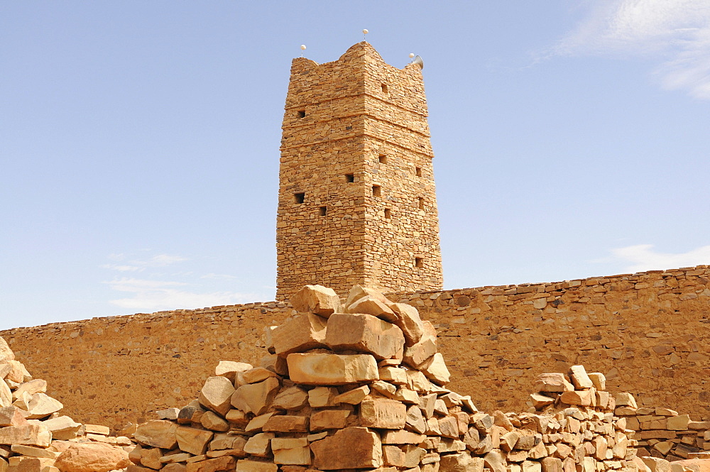 The ruins of Ouadane, UNESCO World Heritage Site, Mauritania, northwestern Africa