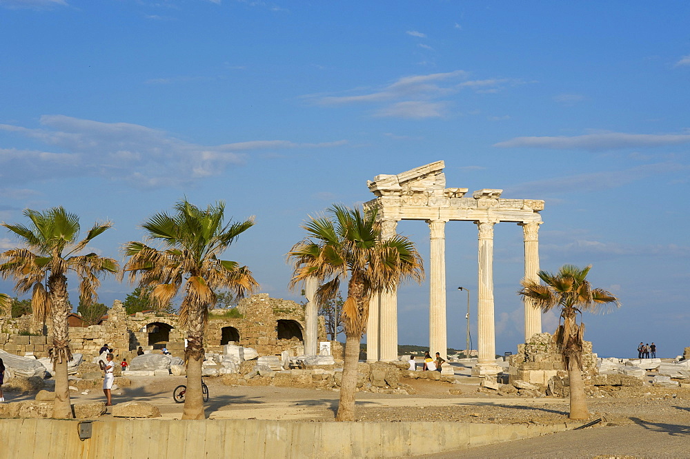 Apollo temple in Side, Turkish Riviera, Turkey, Western Asia