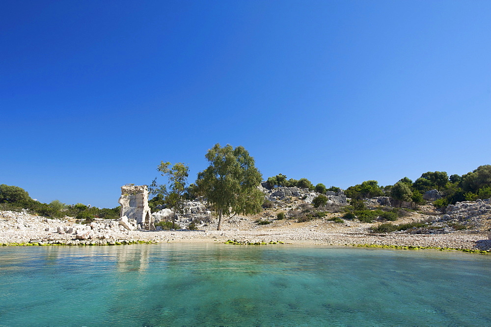 Tersane Bay, Kekova island, Lycia, southern coast of Turkey, Western Asia