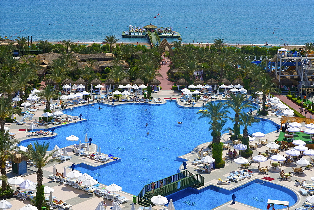 Delphin Palace Hotel on the beach of Antalya, Turkish Riviera, Turkey