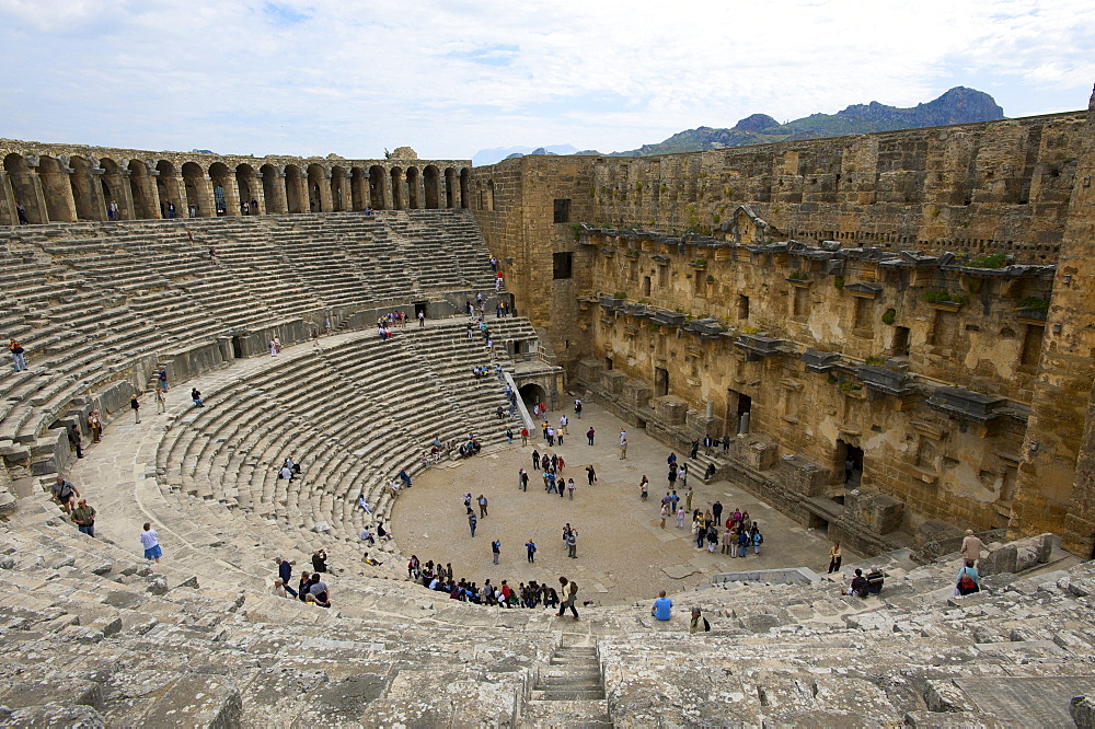 Theater of Aspendos, Turkish Riviera, Turkey, Western Asia