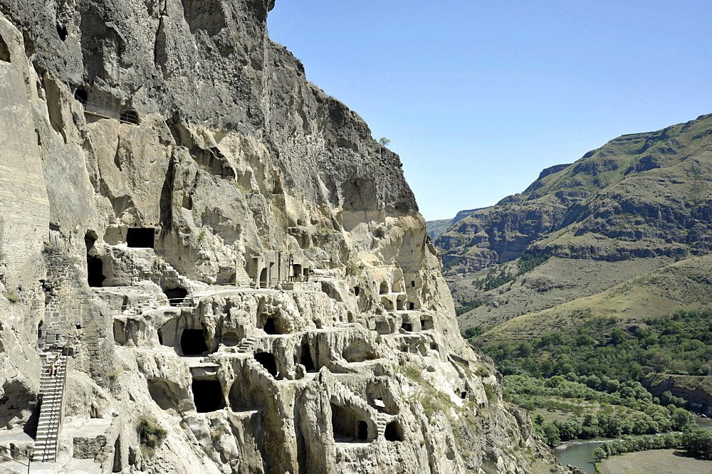 Monastery of the Caves, Vanis Kvabebi, Mtkvari River Valley, Georgia, Western Asia