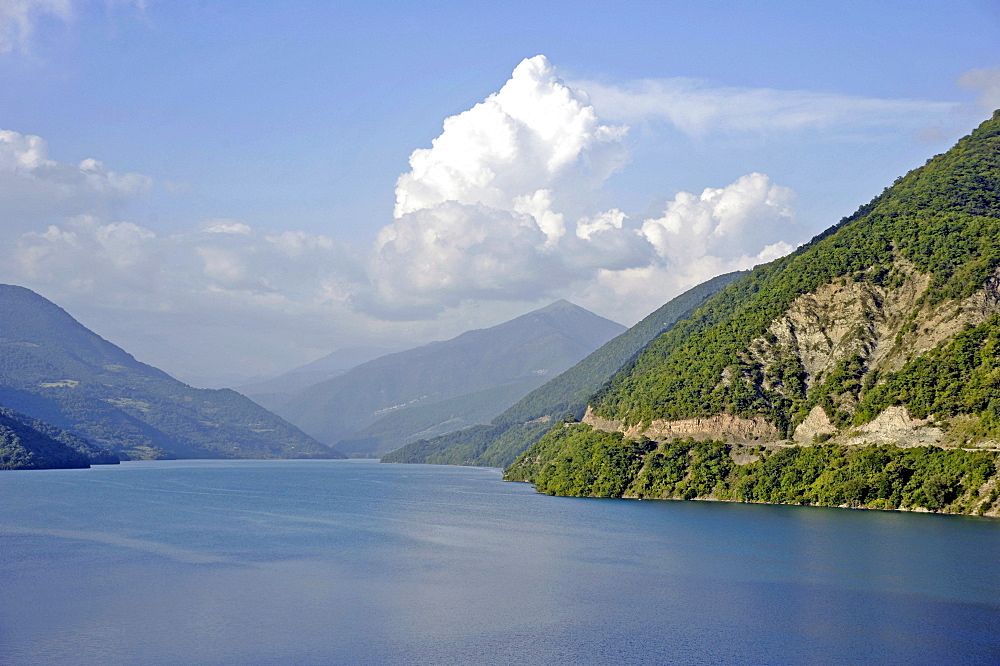 Reservoir, Aragvi River, Shinwali, Caucasus, Georgia, Western Asia