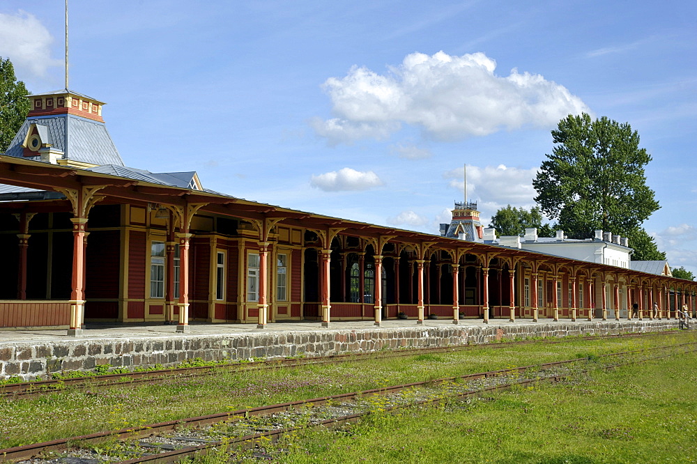 Museum Jugendstilbahnhof, Art Nouveau train station museum, project funded by the European Union, Rakvere, Estonia, Baltic States, Northern Europe