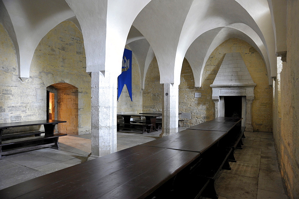 Monks' dormitory in Bishop's Castle, Castle Museum, Eagle Castle, Kuressaare, Saaremaa Island, Estonia, Baltic States, Northern Europe