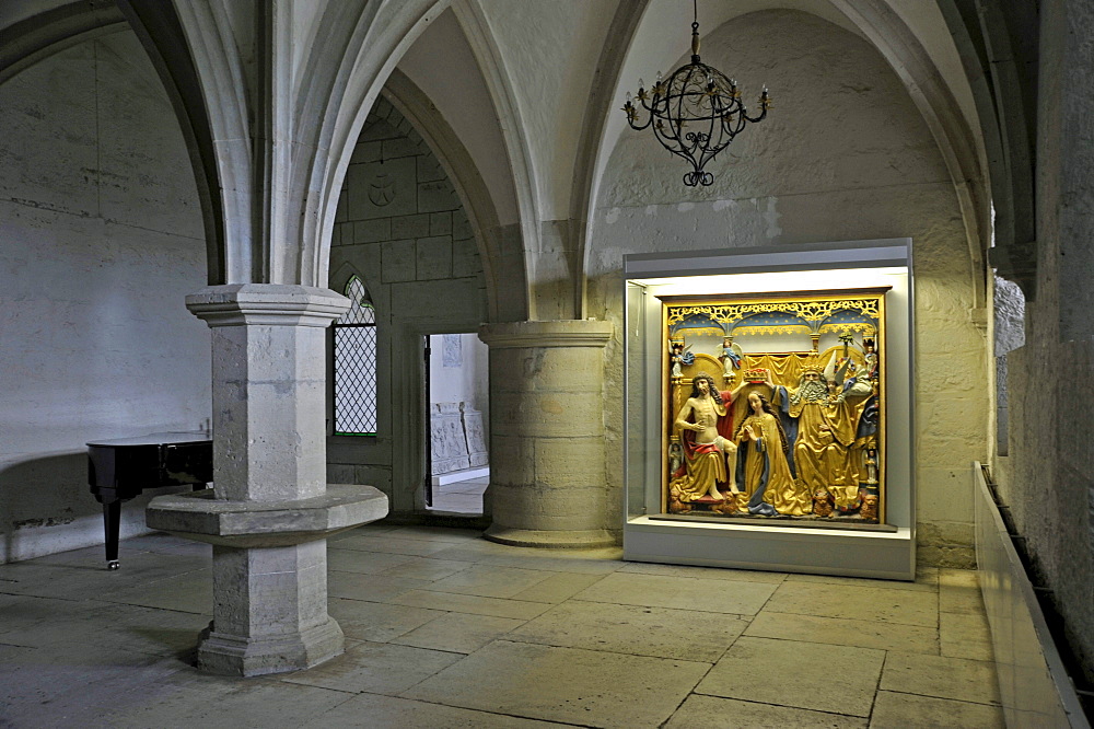 Shrine in the refectory, Bishop's Castle, museum, Eagle Castle, Kuressaare, Saaremaa Island, Estonia, Baltic States, Northern Europe