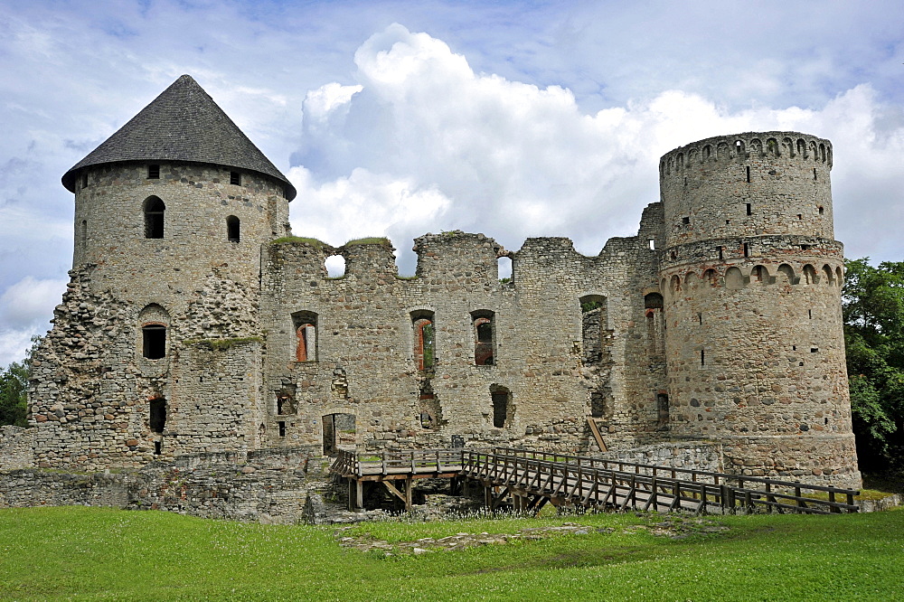 Palace of the Teutonic Knights, Cesis, Latvia, Baltic States, Northern Europe