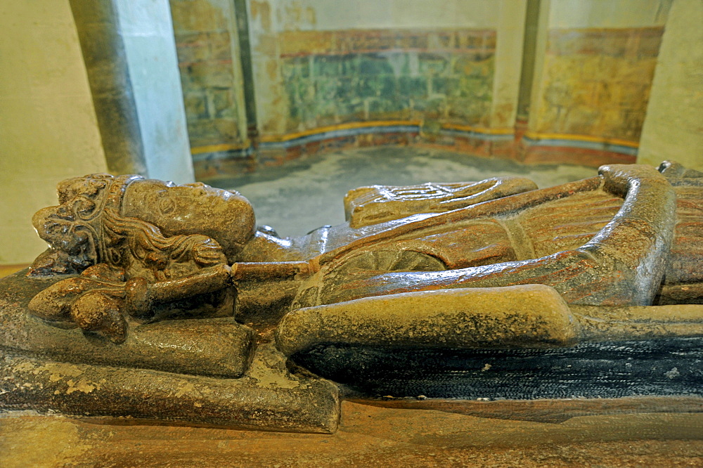 Grave plate for the heart of the Duke Henry III, Ulrich Chapel, Imperial Palace, Goslar, Harz, Lower Saxony, Germany, Europe