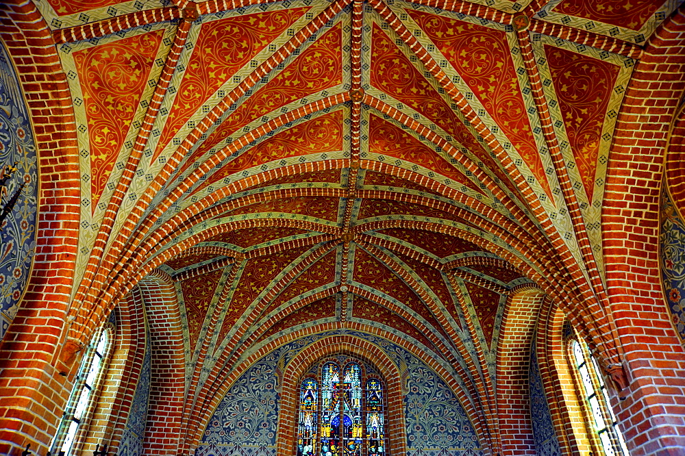 Vaults of the Heiliggrabkapelle, Holy Sepulchre Chapel, above the chancel, Kloster Stift zum Heiligengrabe, Heiligengrabe Abbey, Cistercian monastery, Heiligengrabe, Prignitz, Brandenburg, Germany, Europe