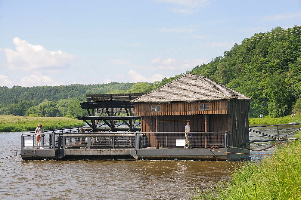 Ship mill at Grimsby, Landkreis Leipzig county, Saxony, Germany, Europe