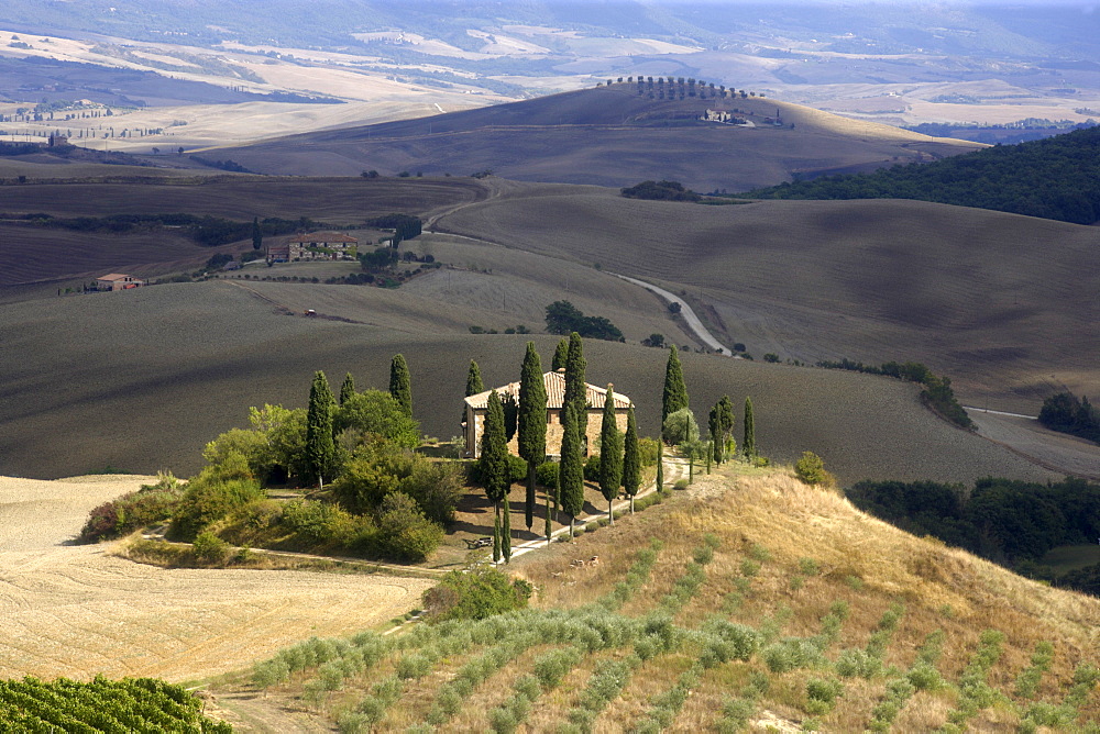 Villa Belvedere, Val d'Orcia, Tuscany, Italy, Europe