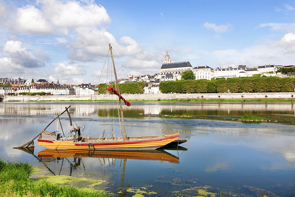 City view with cathedral, Blois, Departement Loir-et-Cher, Region Central, France, Europe