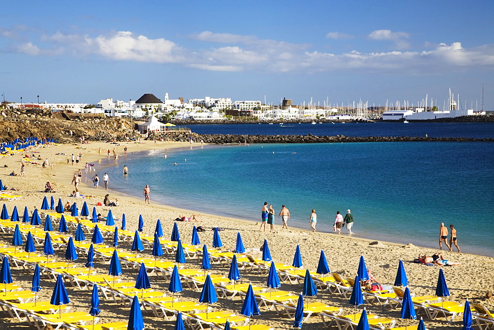 Playa Dorado in Playa Blanca, Lanzarote, Canary Islands, Spain, Europe