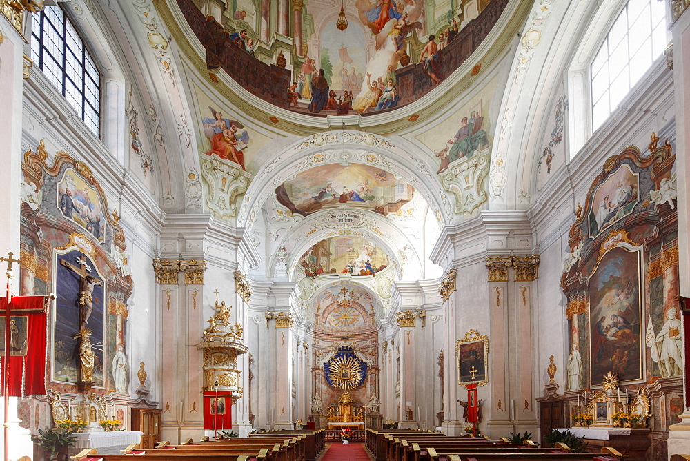 Maria Langegg pilgrimage church, Dunkelsteinerwald, Wachau, Mostviertel region, Lower Austria, Austria, Europe