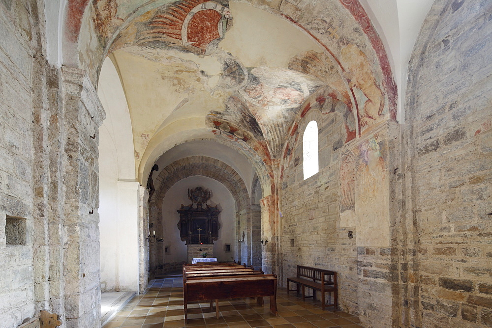 Church of St. George, castle chapel, Burg Oberranna castle, Muehldorf, Spitzer Graben, Wachau, Waldviertel, Lower Austria, Austria, Europe