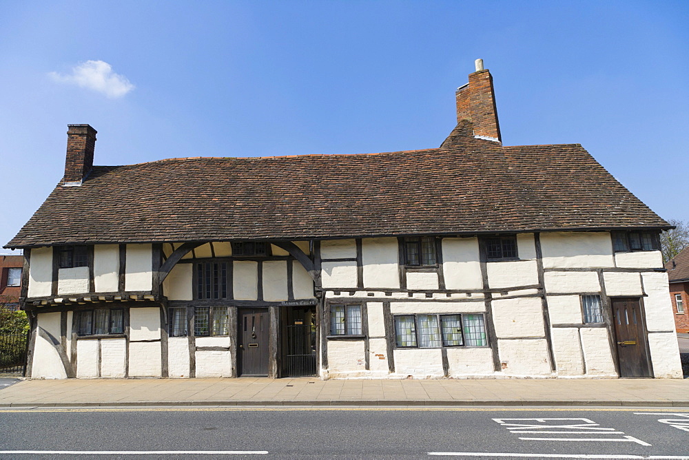 Masons Court, late medieval Wealden hall house, Rother Street, Stratford-upon-Avon, Warwickshire, England, United Kingdom, Europe