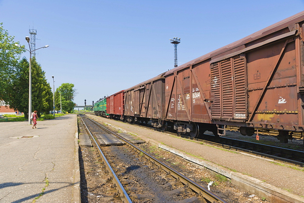 Diesel engine, Railway Station Rezekne II, Jupatovkas iela, Jupatovkas Street, Rezekne, Latgale, Latvia, Northern Europe