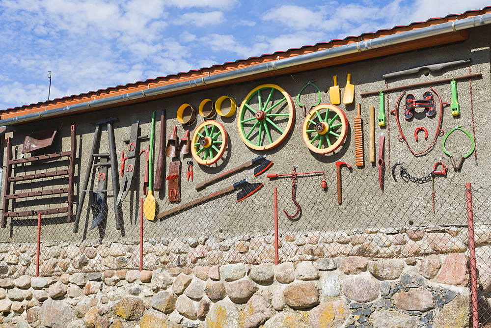 Private house wall, Kraslava, Latgale, Latvia, Northern Europe