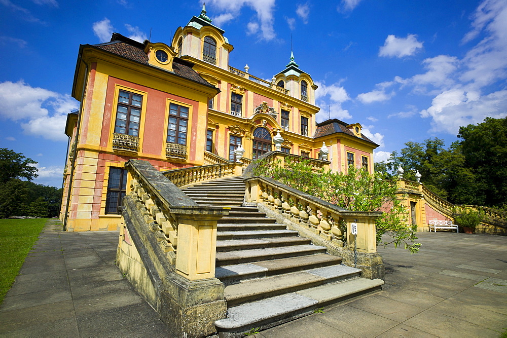 Schloss Favorite, Baroque pleasure palace and hunting lodge, Favorite Park, Ludwigsburg, Baden-Wuerttemberg, Germany, Europe