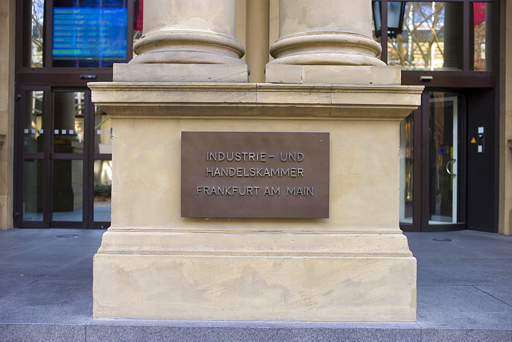 Frankfurt Stock Exchange, Chamber of Commerce, Frankfurt, Hessen, Germany, Europe