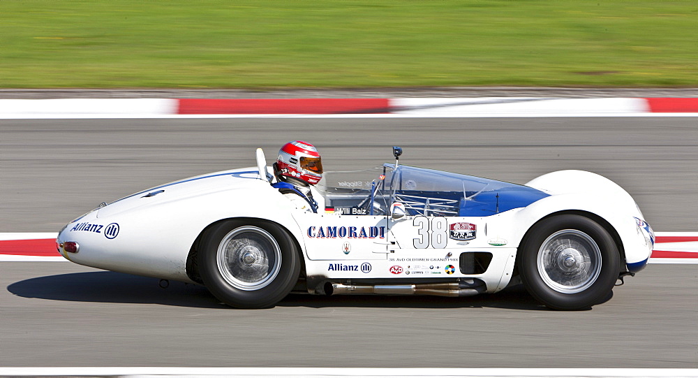 Race of post-war racing cars at the Oldtimer Grand Prix 2010 on the Nurburgring race track, Rhineland-Palatinate, Germany, Europe