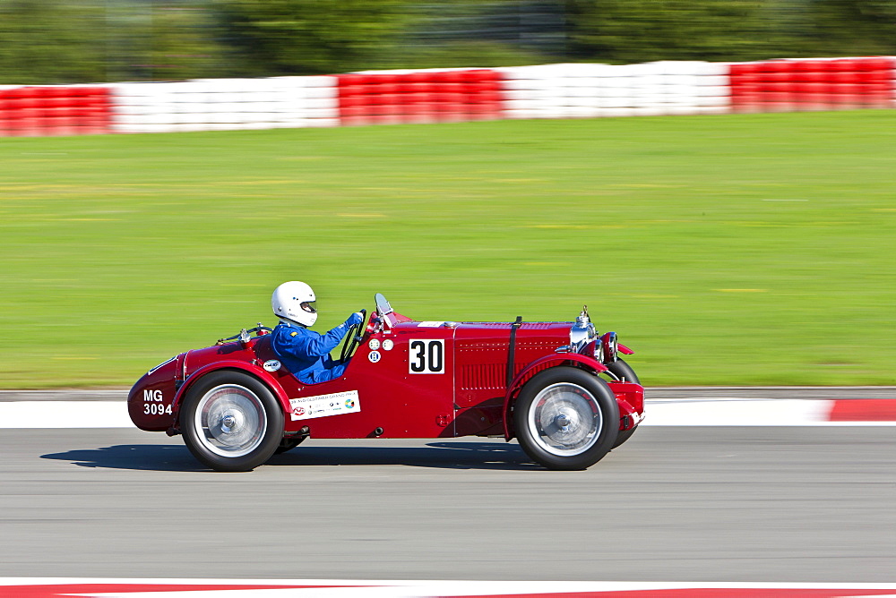 Race of pre-war racing cars at the Oldtimer Grand Prix 2010 on the Nurburgring race track, Rhineland-Palatinate, Germany, Europe