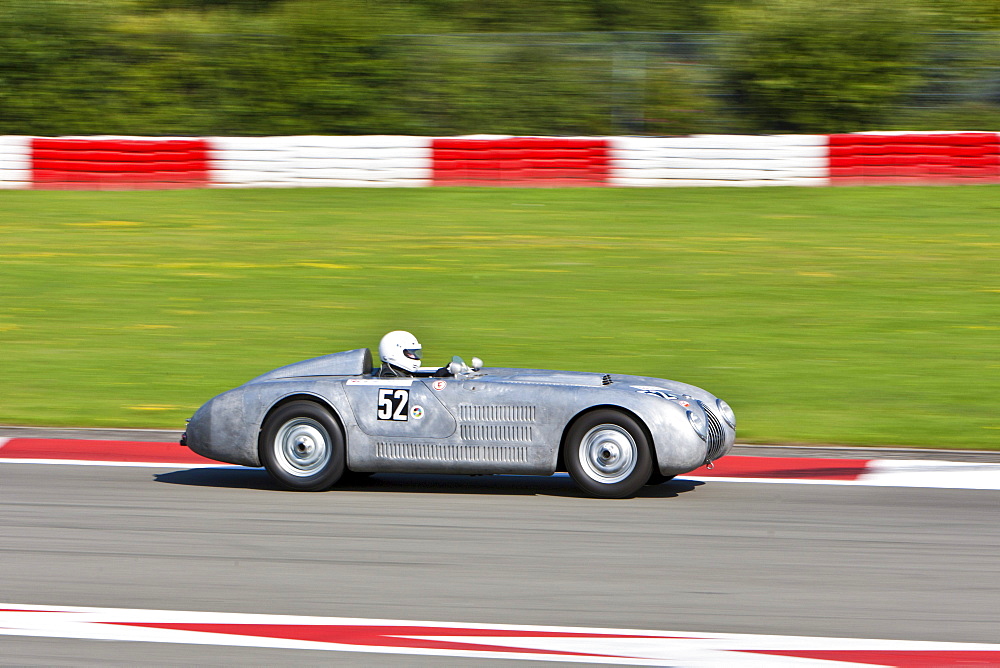 Race of post-war racing cars at the Oldtimer Grand Prix 2010 on the Nurburgring race track, Rhineland-Palatinate, Germany, Europe