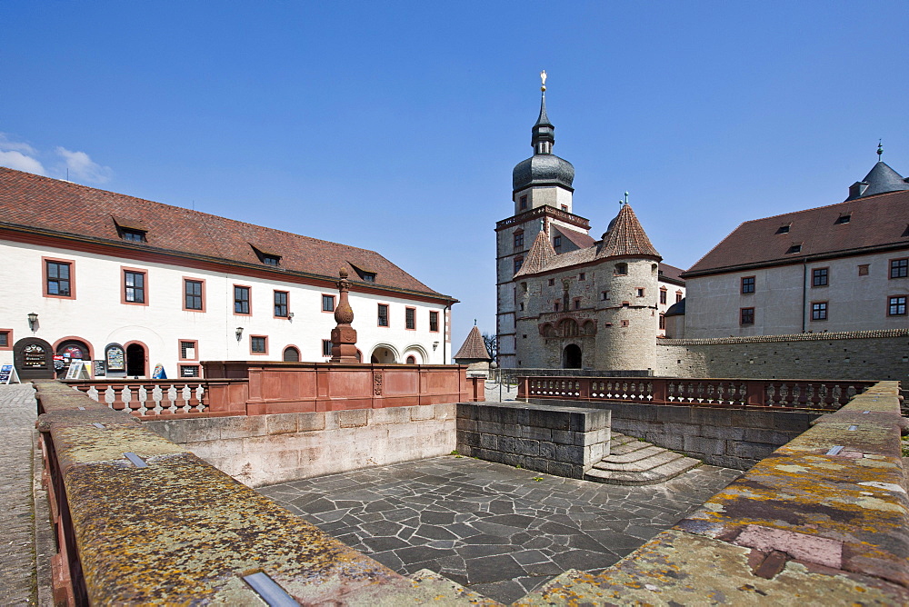 Fortress Marienberg, Wuerzburg, Franconia, Bavaria, Germany, Europe