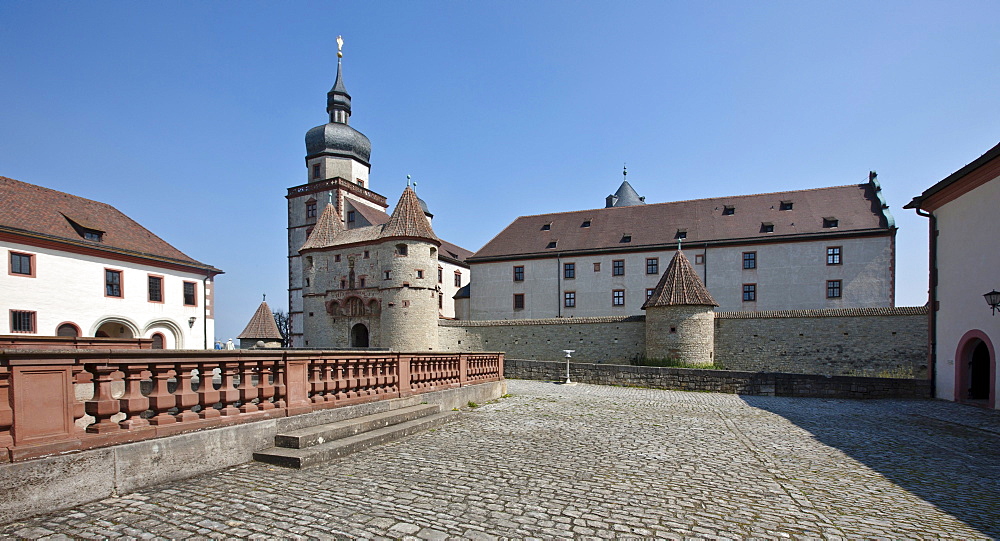 Fortress Marienberg, Wuerzburg, Franconia, Bavaria, Germany, Europe