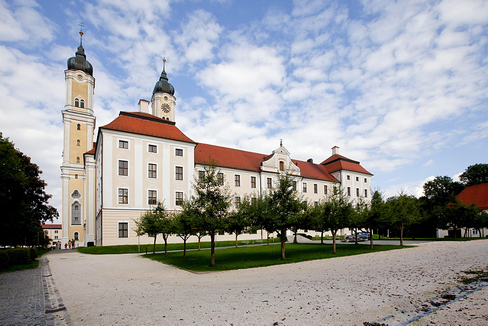 Roggenburg Abbey, Premonstratensian canonry in Roggenburg, training centre, Neu-Ulm district, Bavaria, Germany, Europe