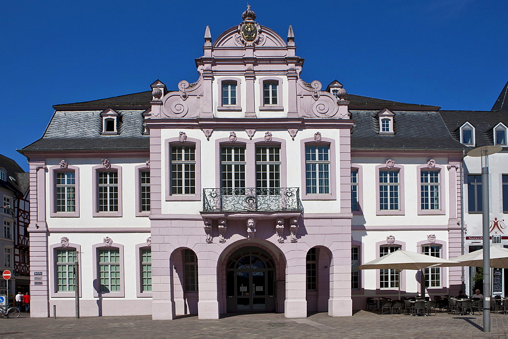 Historic Walderdorff Palace on Domfreihof square, Trier, Rhineland-Palatinate, Germany, Europe