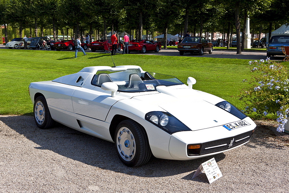 Isdera Spyder 036i, built in 1988, Germany, Classic-Gala, Concours d'Elegance in the Baroque castle gardens, Schwetzingen, Baden-Wuerttemberg, Germany, Europe