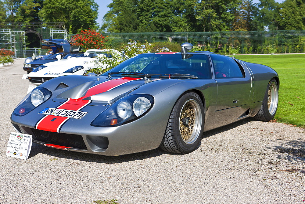 Prototype Isdera Erator MK Gullwing Coupe, built in 1969, Germany, Classic-Gala, Concours d'Elegance in the Baroque castle gardens, Schwetzingen, Baden-Wuerttemberg, Germany, Europe