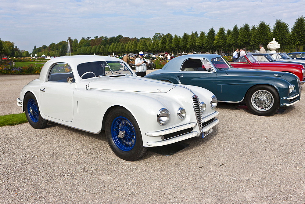 Alfa Romeo 6C 2500, built in 1947, Italy, Classic-Gala, Concours d'Elegance in the Baroque castle gardens, Schwetzingen, Baden-Wuerttemberg, Germany, Europe