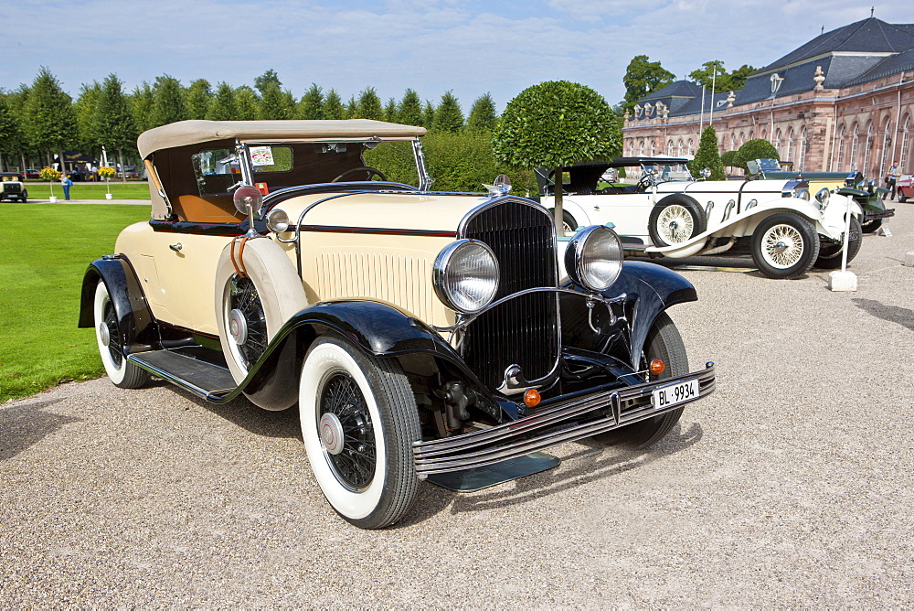 Ford Roadster Typ 75, built in 1929, USA, Classic-Gala, Concours d'Elegance in the Baroque castle gardens, Schwetzingen, Baden-Wuerttemberg, Germany, Europe