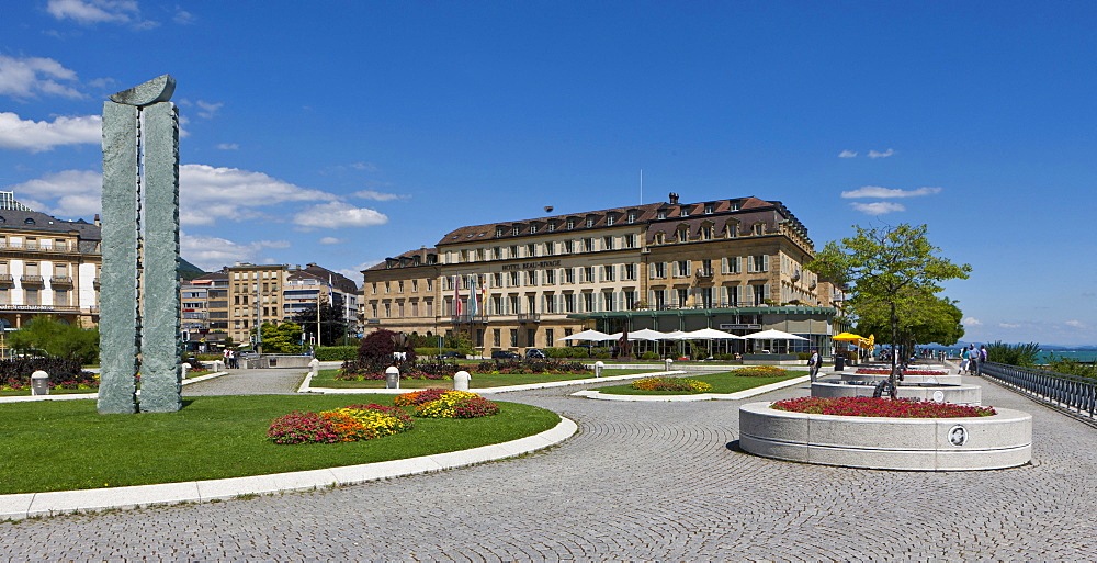 Hotel Beau Rivage, Quai Philippe Godet, Neuchatel, Lake Neuchatel, Switzerland, Europe