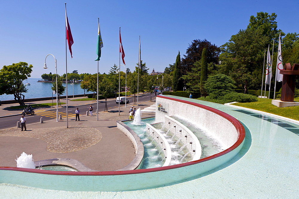 The Olympic Museum, opened in 1993 on the initiative of Juan Antonio Samaranch, Lausanne, Canton of Vaud, Lake Geneva, Switzerland, Europe