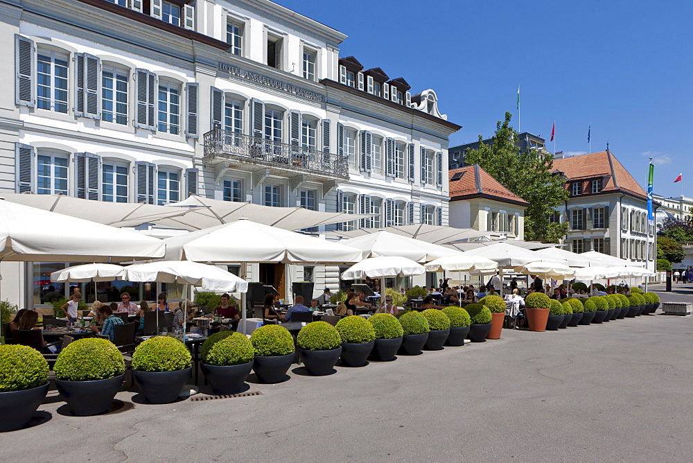 Hotel Angleterre et Residence, Lausanne, Canton of Vaud, Lake Geneva, Switzerland, Europe