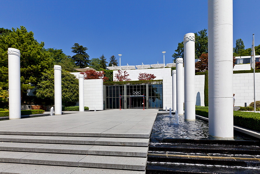 The Olympic Museum, opened in 1993 on the initiative of Juan Antonio Samaranch, Lausanne, Canton of Vaud, Lake Geneva, Switzerland, Europe