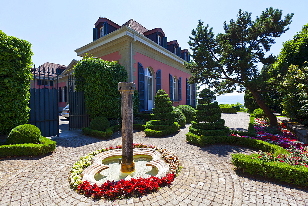 Villa at the Olympic Museum, Lausanne, canton of Vaud, Lake Geneva, Switzerland, Europe