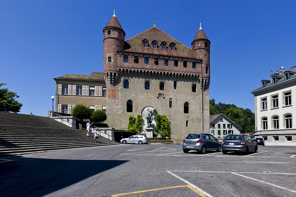 Chateau Saint-Maire, Lausanne, canton of Vaud, Lake Geneva, Switzerland, Europe