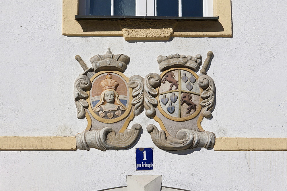 Kornhaus building and Allgaeu Museum, Kornhausplatz square, Kempten, Lower Allgaeu, Allgaeu, Swabia, Bavaria, Germany, Europe