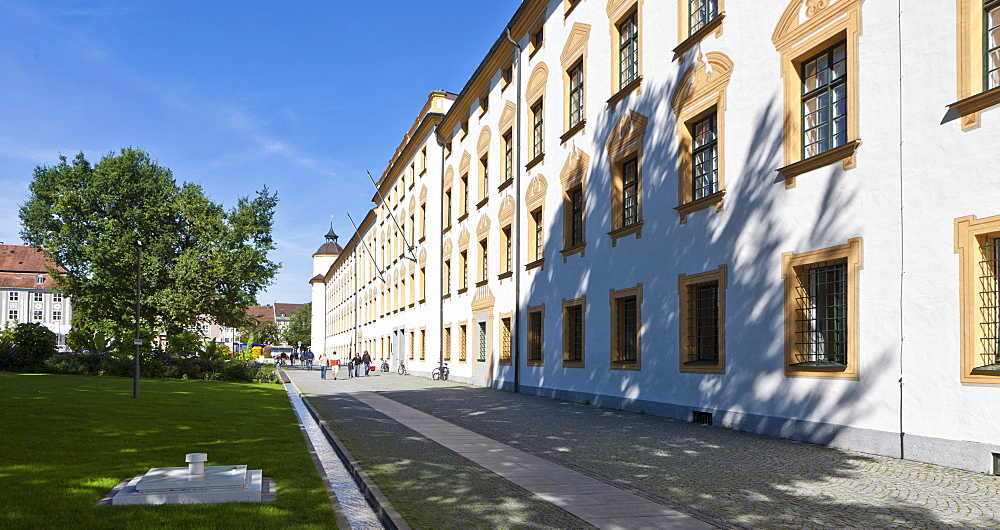 Fuerststift Kempten with the District Court, Residence of the Prince Abbot of Kempten, a former Benedictine abbey of the Diocese of Augsburg, Residenz Square, Kempten, Lower Allgaeu, Allgaeu, Swabia, Bavaria, Germany, Europe