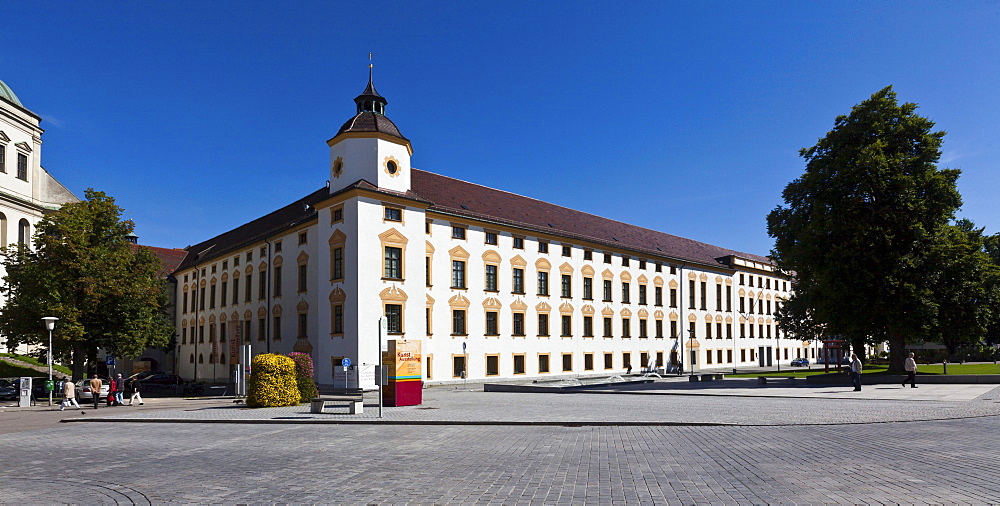 Fuerststift Kempten with the District Court, Residence of the Prince Abbot of Kempten, a former Benedictine abbey of the Diocese of Augsburg, Residenz Square, Kempten, Lower Allgaeu, Allgaeu, Swabia, Bavaria, Germany, Europe